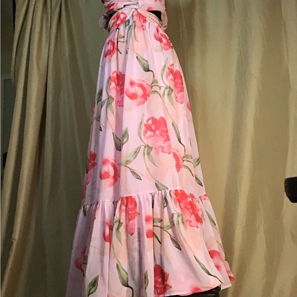 Floral Ruffle Maxi Dress - Picture 6 of 11